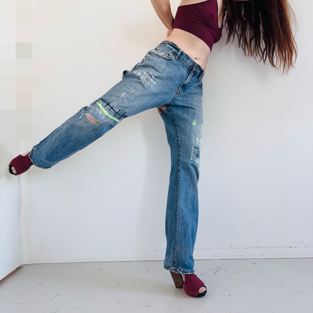 Vintage GAP actual boyfrnd Jeans torn worn